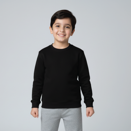 Boy's Black Fleece Sweatshirt