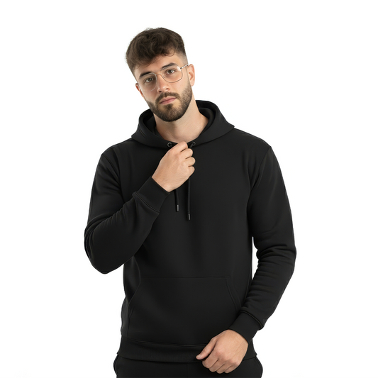 Men’s Black Fleece Hoodie