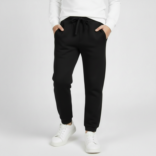 Boy's Black Fleece Sweatpants
