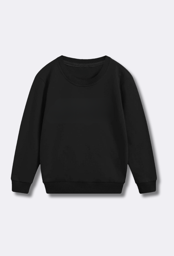 Black Kids' Sweatshirt