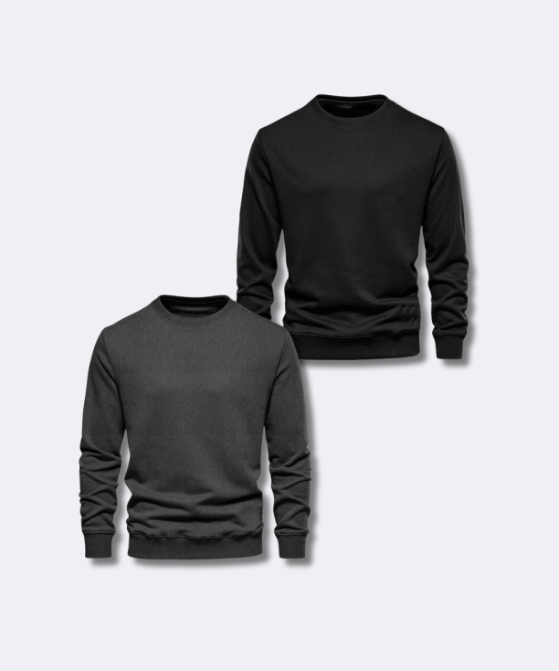 Bundle Deal: Sweatshirts Pack of 2 – Black & Charcoal