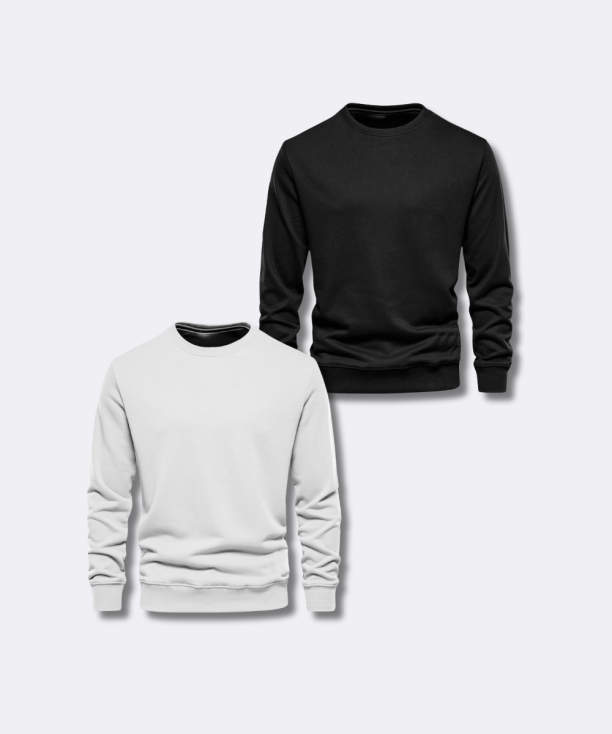 Bundle Deal: Sweatshirts Pack of 2 – Black & White