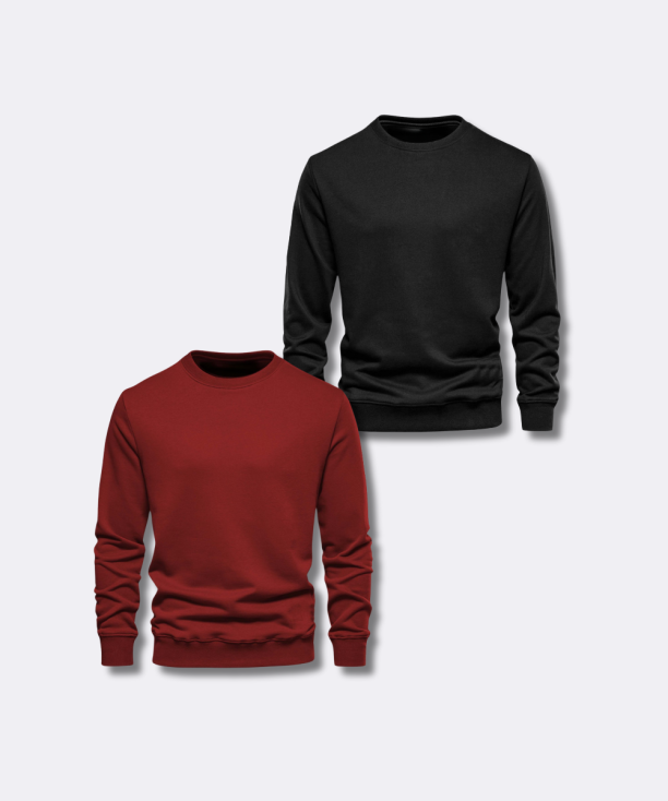 Bundle Deal: Sweatshirts Pack of 2 – Black & Maroon