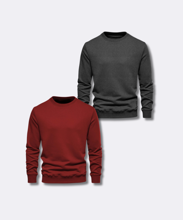 Bundle Deal: Sweatshirts Pack of 2 – Charcoal & Maroon