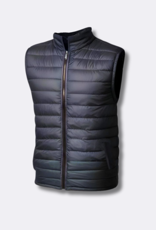 Men’s Lightweight Sleeveless Puffer Vest with Zipper