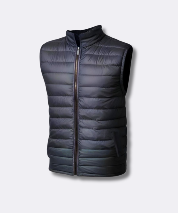 Men’s Lightweight Sleeveless Puffer Vest with Zipper