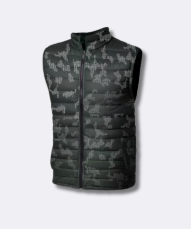 Men’s Camouflage Fashionable Stylish Sleeveless Puffer Vest Jacket