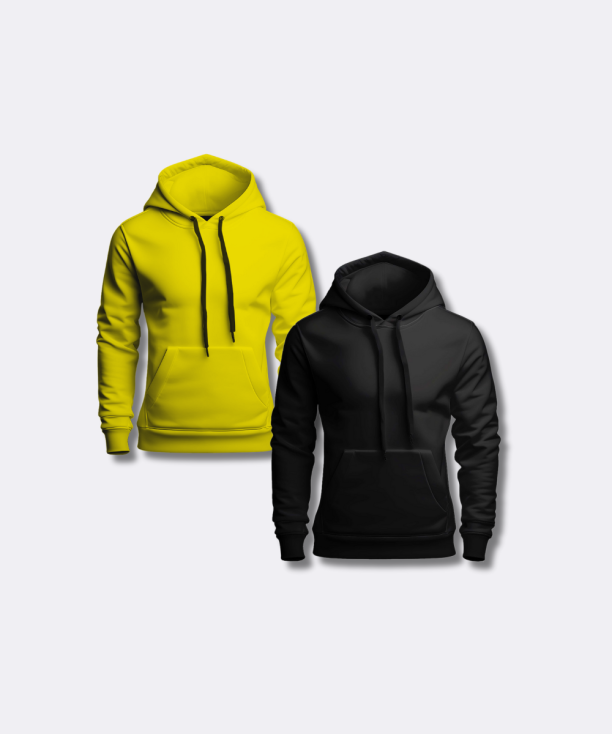 Bundle Deal: Hoodies Pack of 2 – Yellow & Black